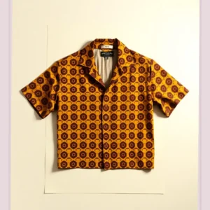 Blue Motel Bowling Shirt